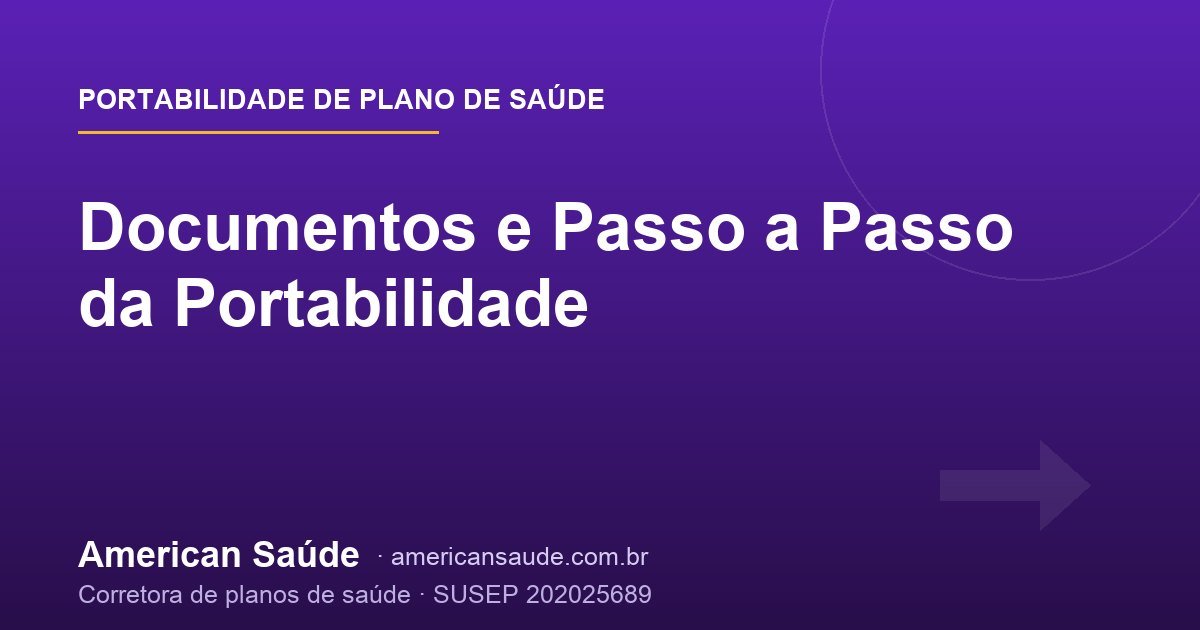 Documentos e Passo a Passo da Portabilidade